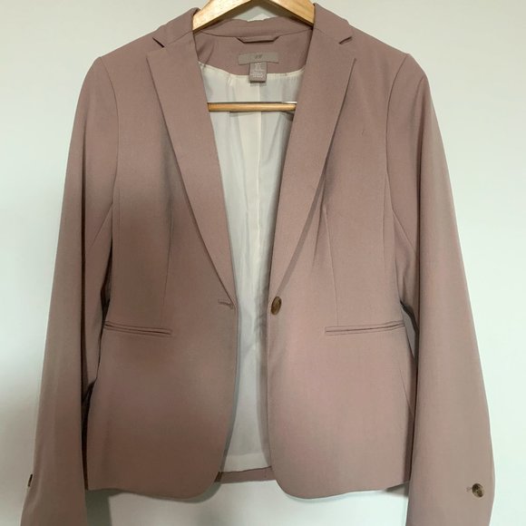 H&M Pink Fitted Blazer - Picture 1 of 1